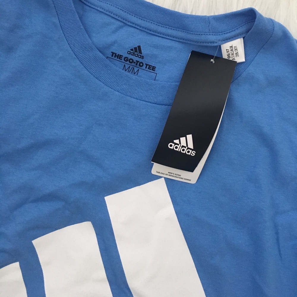 ⬇️$20 LAST ONE NWT Adidas blue tshirt - Picture 7 of 8